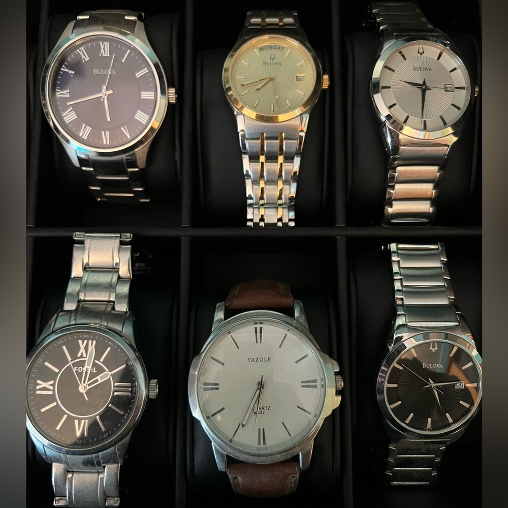 Bulova, Fossil, Yazole, and more